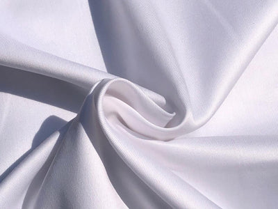 Italian Supima Cotton Twill White 'VERCELLI' 58" wide Dyeable [17017]