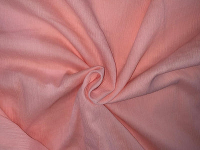 Cotton crush crepe  fabric 58" wide available in 11 colors deep orange /blush/royal blue/lemon/black/white/scarlet red/amethyst/pink/peach and  candy red