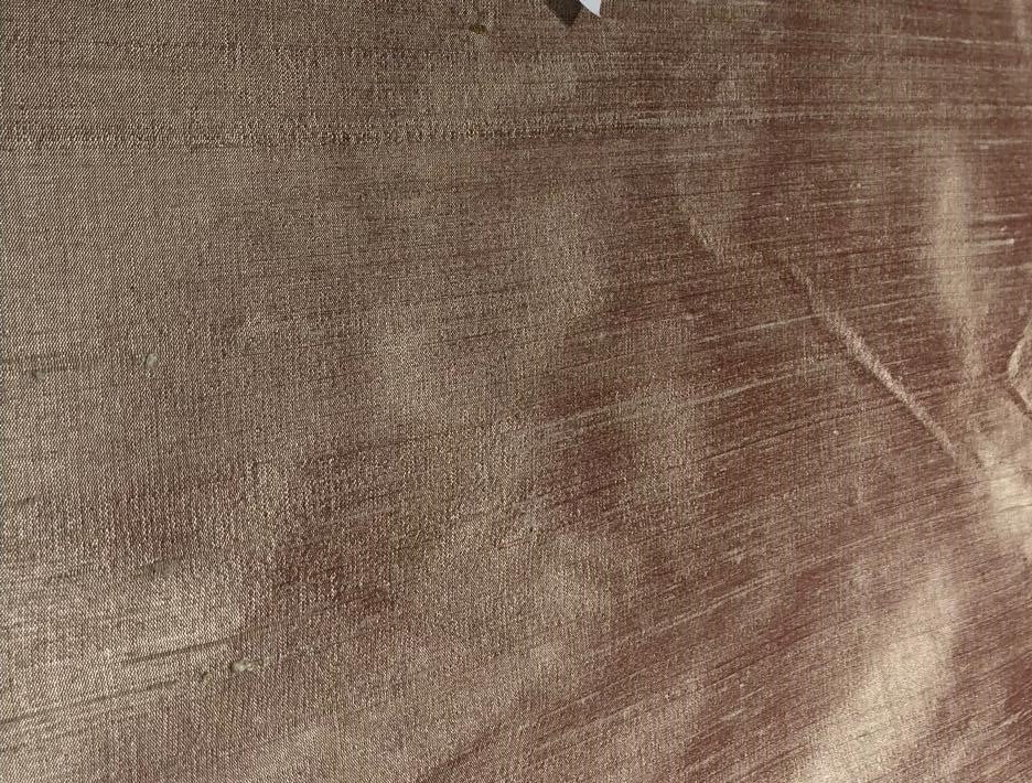 100% Pure silk dupioni fabric red x cream  color 54" wide with slubs MM129[1]