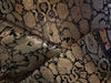 HEAVY BROCADE FABRIC JET BLACK, RED X OLD METALLIC GOLD 36" wide BRO67[5]