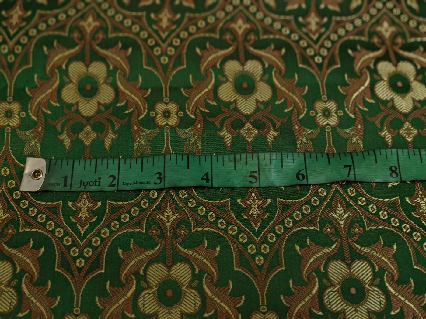 Brocade-vestment emerald green with antique gold  jacquard fabric BRO46[8]