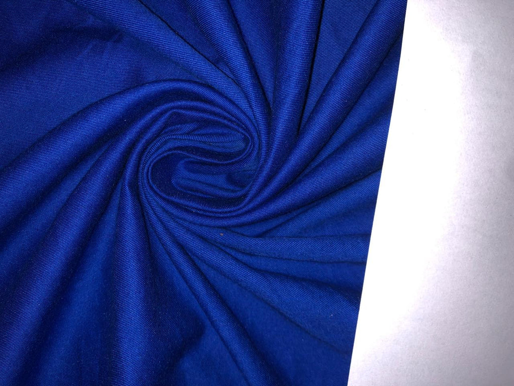 100% COTTON TWILL FABRIC royal blue colour [roll] 58" wide [10481]