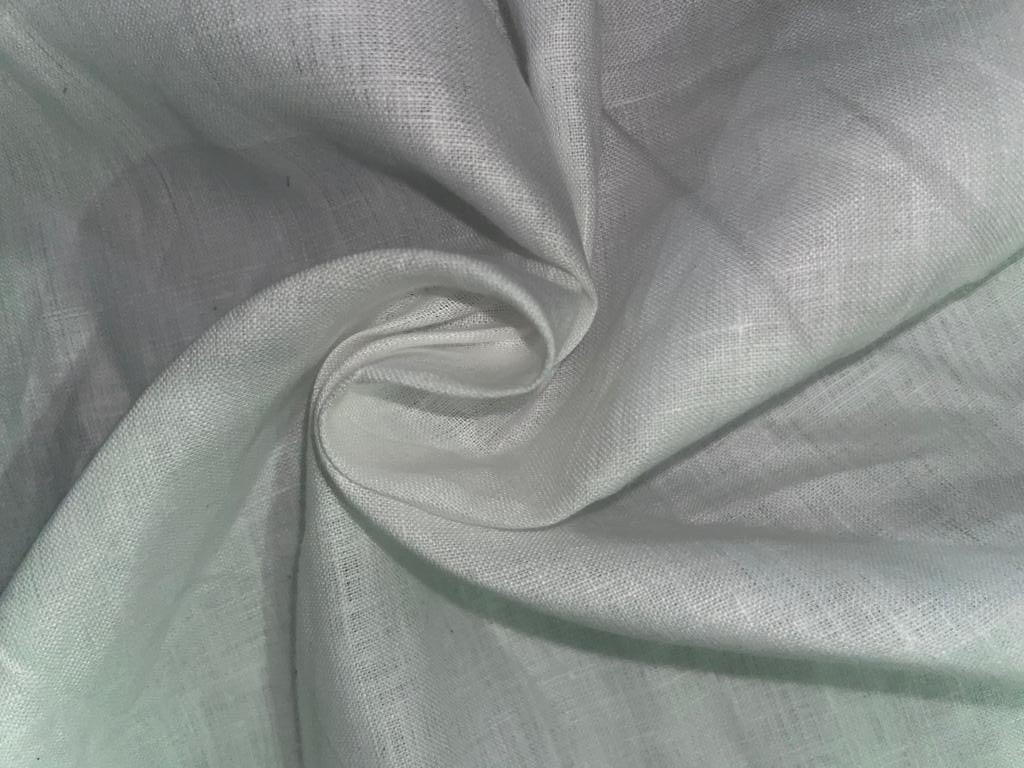 100% PREMIUM HEMP 70 LEA white color fabric 58" wide
