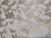 100% cotton brocade FABRIC IVORY and gold metallic floral jacquard COLOR 44" wide BRO368[3]