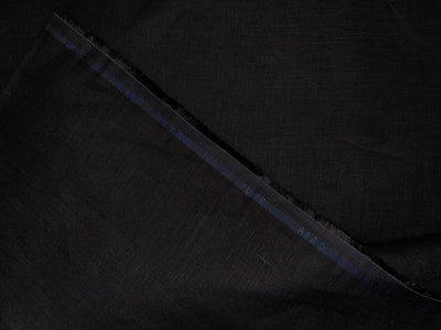 100% Linen premium heavy 44lea  suiting fabric 58" wide available in 2 colors black and butter cream [18501/02]