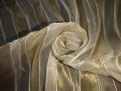 SILK ORGANZA JACQUARD FABRIC 0.55 YARDS EACH  available in many options[15372-15374]