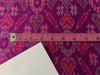 100% pure silk dupion ikat fabric pink purple  color 44" wide single length 1.75 yards [15426]