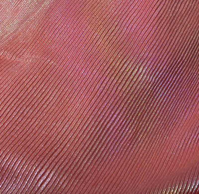 Pleated Rainbow Foil Fabric With Lycra 58'' Wide available in two colors barbie pink and candy pink [17249/50]
