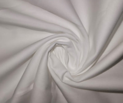 100% EGYPTIAN COTTON WHITE color FABRIC 115 inches /294 cms wide [15375]