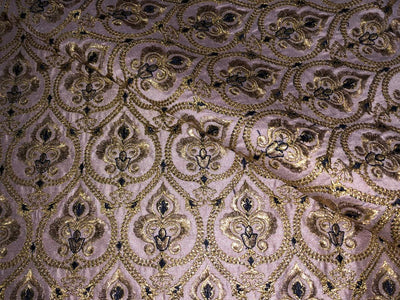 Brocade Fabric Embroidered 44" wide DUSTY ROSE BRO840[6]