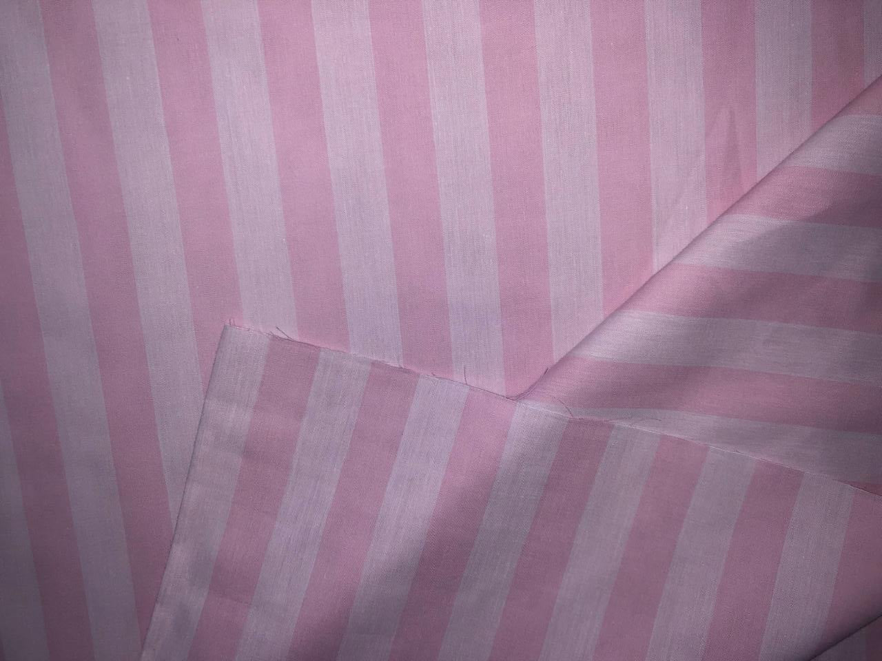 100% Cotton Poplin 58" wide pink stripes available in 2 shades light and bright [17809/810]