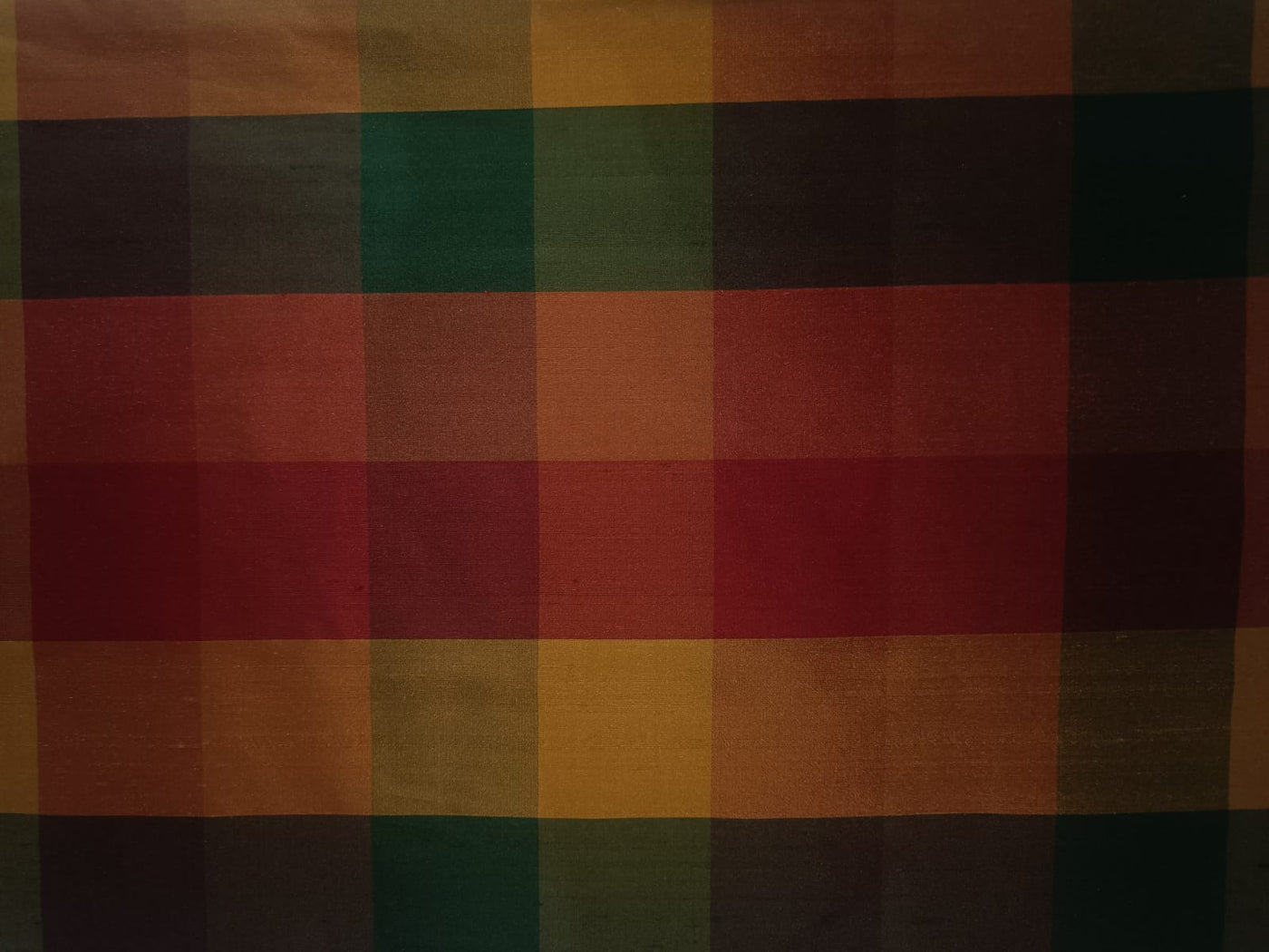 SILK Dupioni MULTI Color checks FABRIC DUPC93[4]