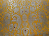 Silk Brocade King Khab fabric  36" wide BRO885 available in 4 colors [BURGUNDY /TURMERIC/ GREEN/ CREAM]
