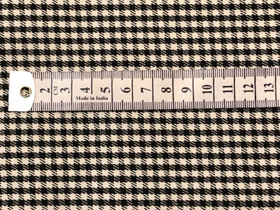 SUITING PLAIDS POLYESTER VISCOSE 58"hounds tooth available in 2 sizes 3 mm and 4 mm [18318/19]
