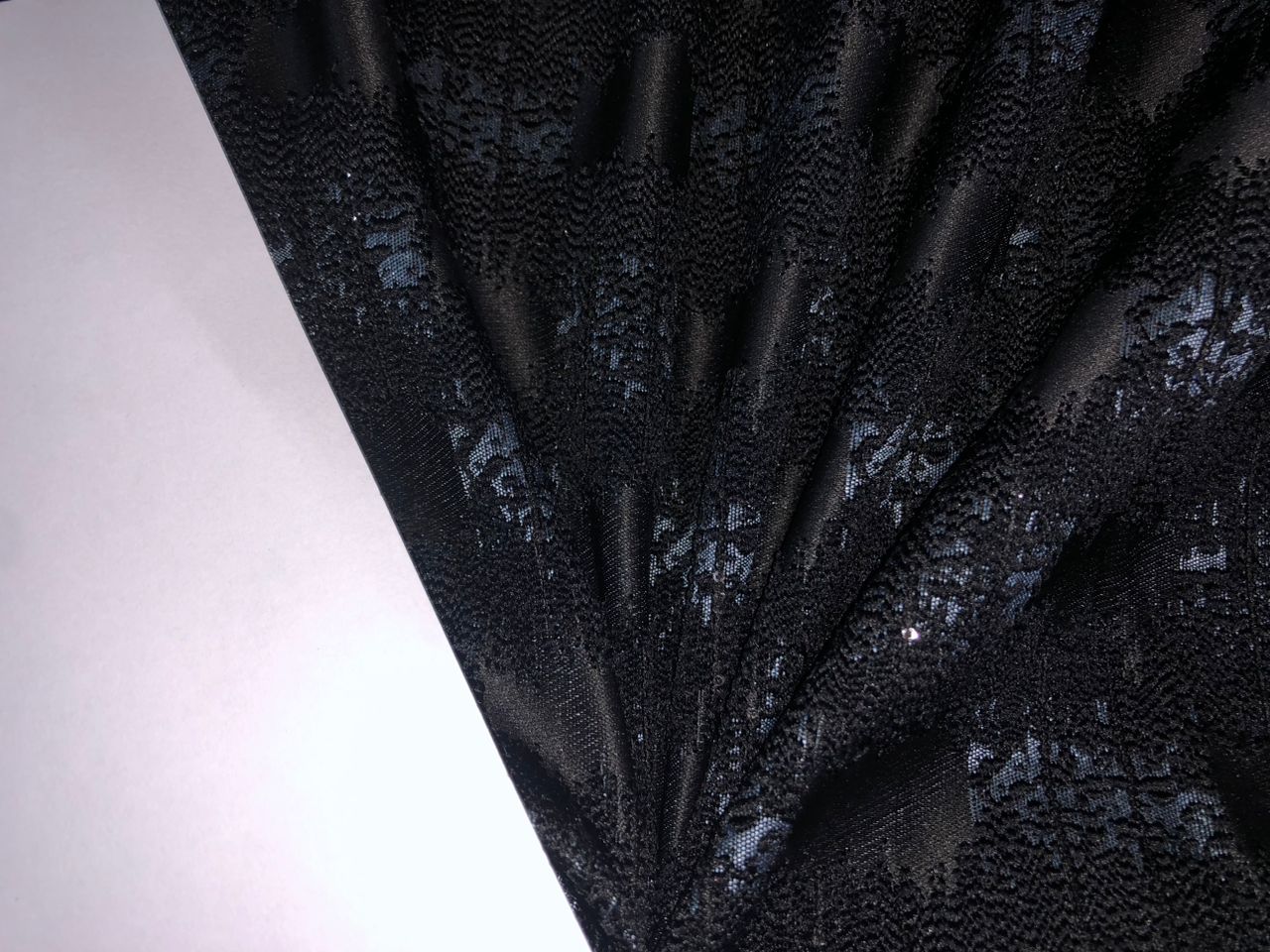 Brocade rich fabric black and grey jacquard with subtle metallic silver 58" wide BRO913[4]