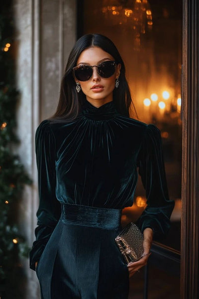 Imported Plush Silk Teal Blue Velvet Fabric ~ 44&quot; wide