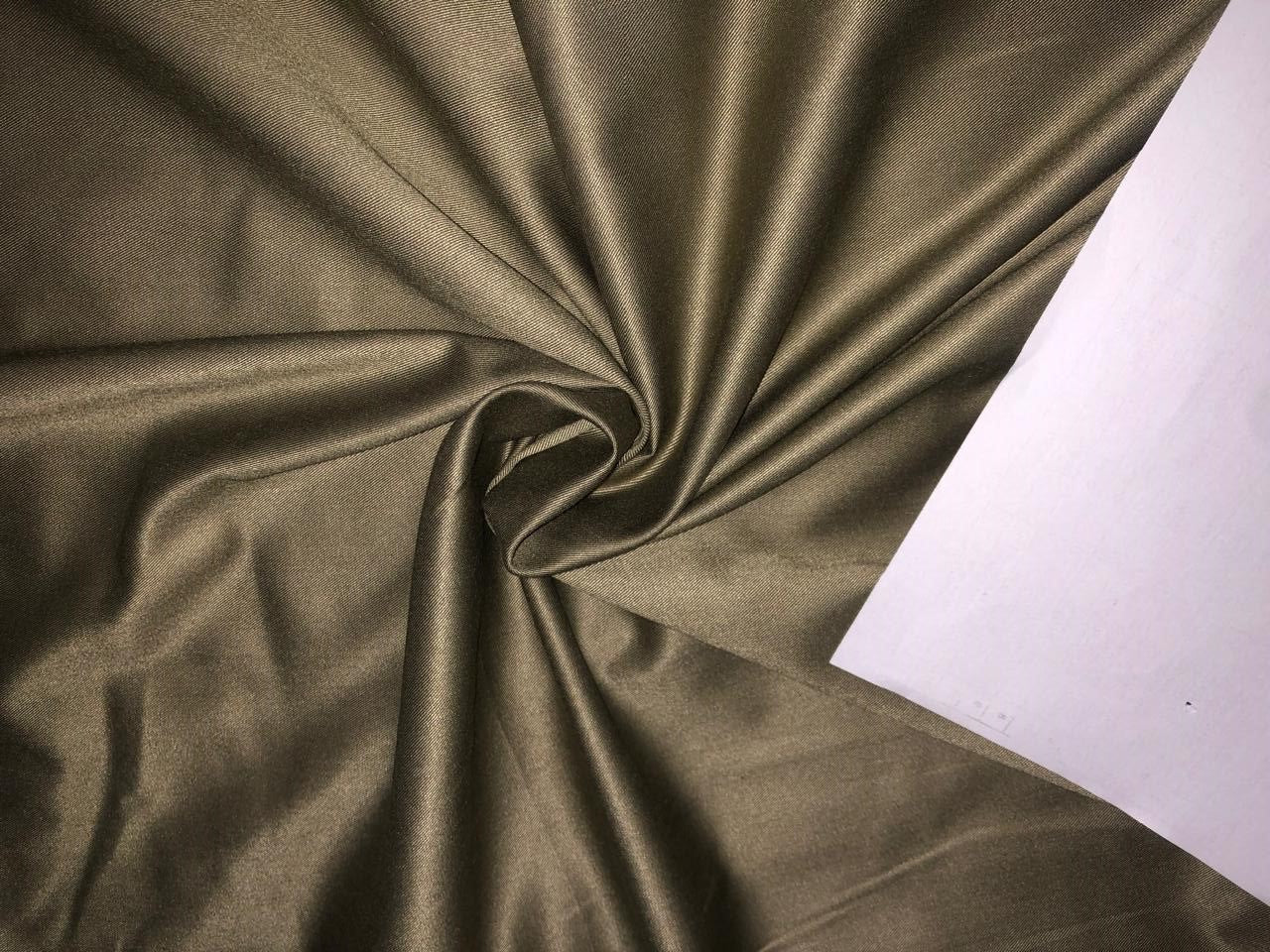 Polyester Twill  fashion wear fabric 58" wide available in 2 colors steel grey and khaki [17765/66]