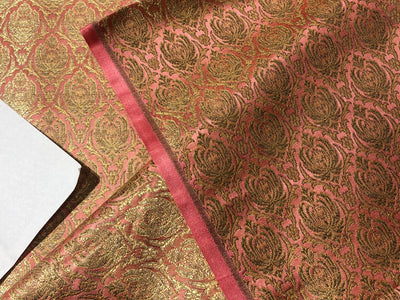 Silk Brocade fabric  jacquard  available in 2 colors mint and old rose BRO1004[4/5]