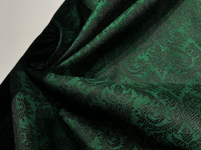 Brocade fabric 44" wide BRO933 available in 10 colors RUSTY ORANGE/MUSTARD BROWN/ TEAL BLUE/INK BLUE/ BLACK GREY /BRIGHT YELLOW /EMERALD GREEN/ROYAL BLUE/RED WINE AND PARROT GREEN