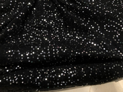 NET fabric with silver sequins 44" wide [18388]