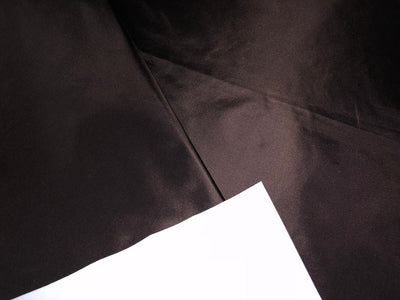 SILK TAFFETA FABRIC CHOCLATE  Brown color 54" wide TAF21