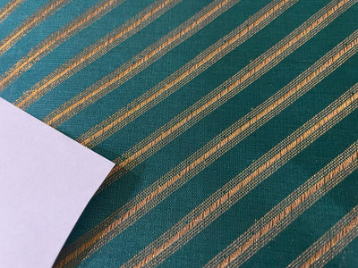 Silk Brocade fabric available in 6 colors royal blue/purple/mustard gold/red/green and gold stripe jacquard 44" WIDE BRO900[1,2.3,4.5,6]