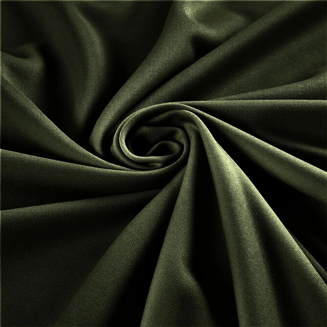 Scuba Crepe Stretch Jersey Knit Dress fabric Army Green Color~ 58&quot   Puresilks.us