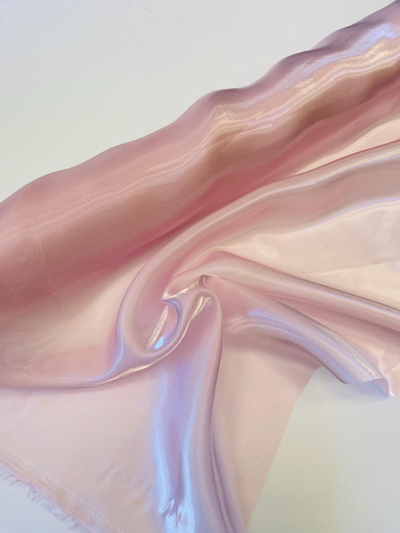 Liquid organza fabric 58" wide with gold  tinge available in 4 colors sage green ,powder blue , baby pink and dusty green [18519/20/21//22]