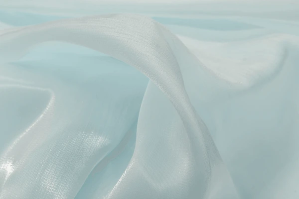 Liquid organza fabric 58" wide with gold  tinge available in 4 colors sage green ,powder blue , baby pink and dusty green [18519/20/21//22]