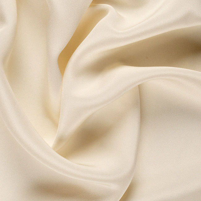100% silk crepe ivory tusk 44" wide available in 60 gms [14momme] and 80 gms [19momme] [18545/46]