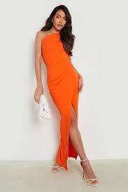 Scuba Crepe Stretch Jersey Knit fashion wear Dress fabric BRIGHT ORANGE ~ 58" wide