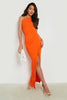 Scuba Crepe Stretch Jersey Knit fashion wear Dress fabric BRIGHT ORANGE ~ 58" wide