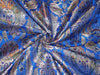 Pure Heavy Silk Brocade Fabric Blue,Multi color &amp; Metallic Gold color available for bulk preorder