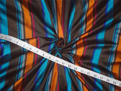100% silk dupion stripe multi color 54&quot; 1.80 yards DUPS28[1]