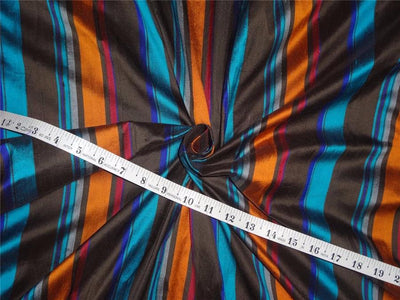 100% silk dupion stripe multi color 54&quot; DUPS28[1]