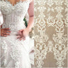 LACE:Rich Chemical Lace Fabric 44&quot; IVORY GOLD color FF35[1]