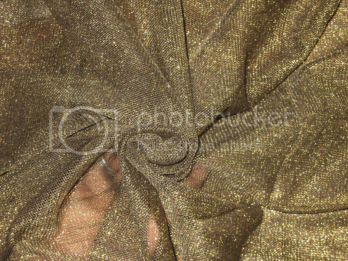 Dull Gold net with Metallic Shimmer fabric