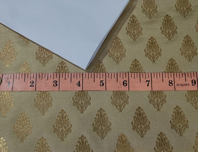 Brocade jacquard fabric 44" wide available in three designs BRO842[2,3,4] LIGHT GOLD,DARK GOLD,GOLD AND PINK ROSE MOTIF