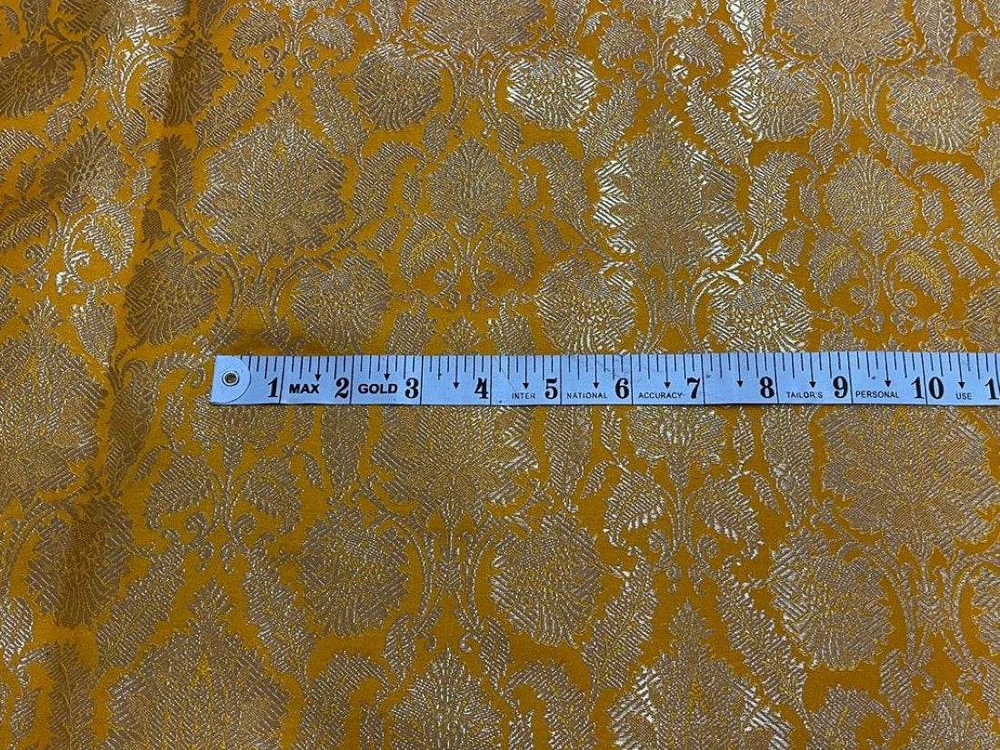 Brocade jacquard fabric 44" wide BRO832 available in 5 colors mango,orange,biscuit beige,pink and dusty orange