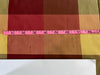 Silk Dupioni Fabric Plaids Shades of burgundy and gold color 54" wide