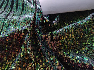 Net Fabric with multi color SEQUENCE lycra 58&quot; Wide