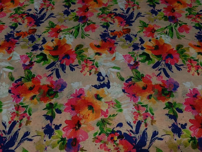 Micro Modal digital floral print 58&quot;by the yard