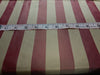 Silk taffeta one inch stripes-dark champagne / cherry colour 54&quot; wide TAFS6