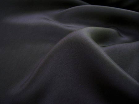 100% crepe silk Lycra 21Momme black color 44" wide [7998]