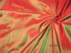 100% Pure Silk Taffeta Fabric Red x green color TAF225[9] 54&quot; wide
