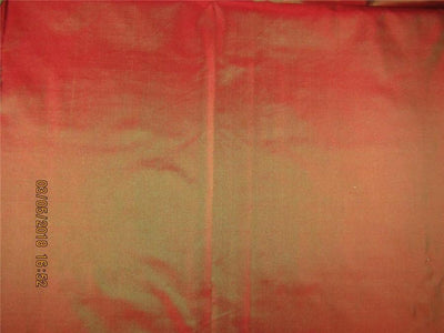 100% Pure Silk Taffeta Fabric Red x green color TAF225[9] 54&quot; wide