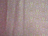 Silk Brocade Fabric pink lavender x green color 44&quot;
