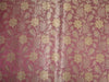 Silk Brocade Fabric aubergine x gold color 44&quot;