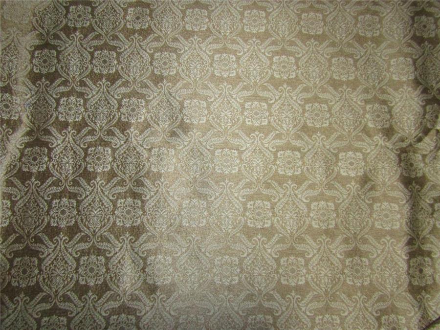 Brocade Fabric gold x silver color 44&quot;wide