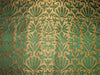 Brocade fabric green antique gold color 44&quot;wide